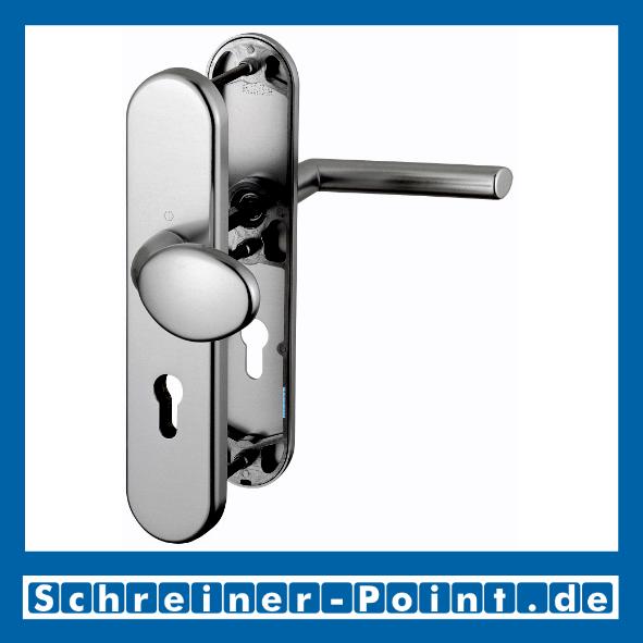 Schutzbeschlag Hoppe Stockholm Aluminium F9 Stahlfarben 76G/3331/3440/1140 ES1 (SK2), 3337186, 3337151